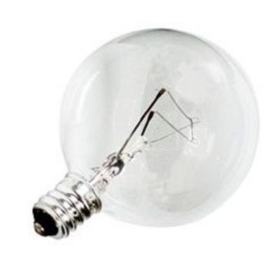 25W Clear Vanity Candelabra Base