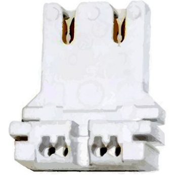 Medium Bi-Pin Fluorescent Socket