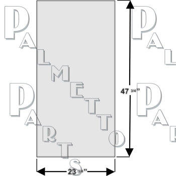Clear Priism Polycarbonate Lens 21-13/16&quot; x 45-9/16&quot; x .10 Thick