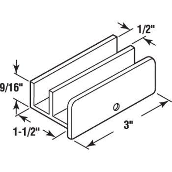 Tub &amp; Shower Bottom Guide-White