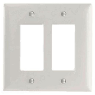 2 Gang Deco/GFCI Wall Plate - Ivory