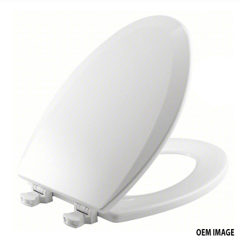 Regular Economy Toilet Seat -Closed Front W/ Cover -White