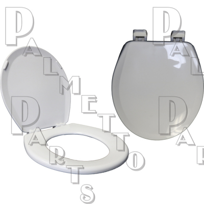 Round Front Heavy Duty Toilet Seat -White