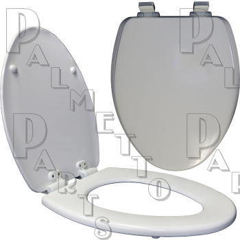 White Seat ECFWC Slow Close Easy Clean Hinges