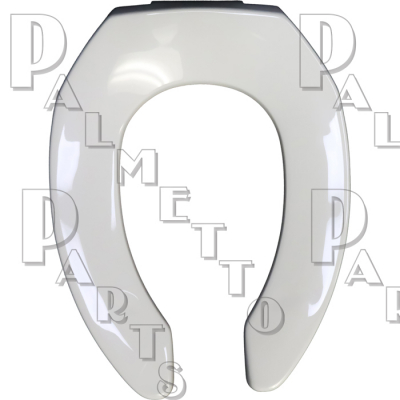 Sta-Tite Elongated Open Front Less Cover Seat -White