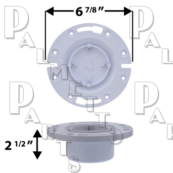 PVC Flange 3 x 4 w/Knock Out