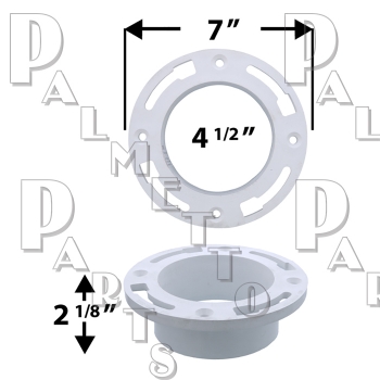 PVC Flange 4&quot; Outside Fit