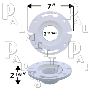 PVC Flange 3&quot; Inside Fit