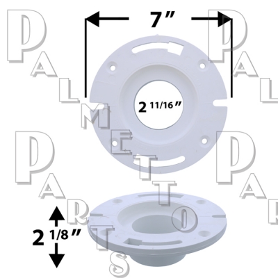 PVC Flange 3" Inside Fit