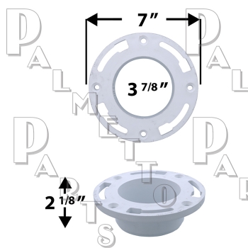 PVC Flange 4&quot; Inside Spigot Fit