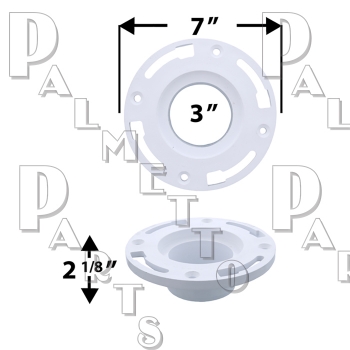 PVC Flange 3&quot; Inside Spigot Fit