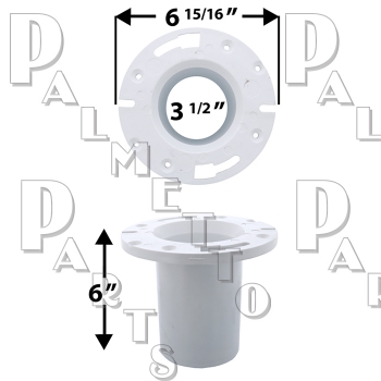 3&quot; x 4&quot; Deep Closet Flange