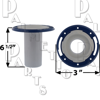 3" Inside Closet Flange w/ Metal Ring