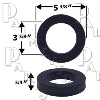 Sponge Urinal Gasket with Adhesive -2&quot;