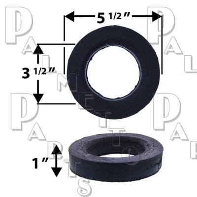 Extra Thick Sponge Rubber Ring -1" Thick