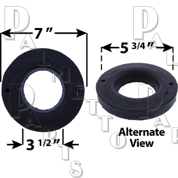 Extra Thick Sponge Rubber Ring -1" Thick w/ Holes