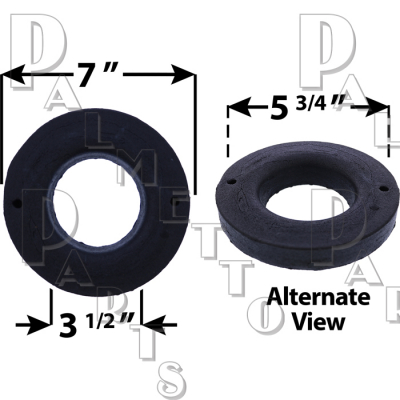 Extra Thick Sponge Rubber Ring -1" Thick w/ Holes