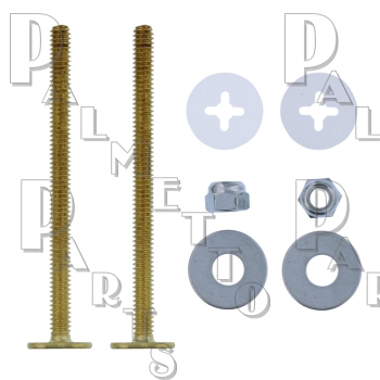 Brass Closet Bolt 1/4&quot; x 3&quot; (Pair)