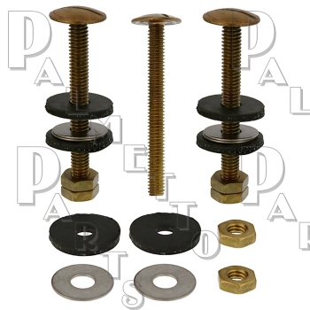 3 Bolt Tank Bolt Kit 3/4&quot; Head