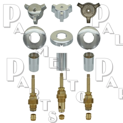 Central Brass* Old Style Rebuild Kit 3 Valve -Short Stems