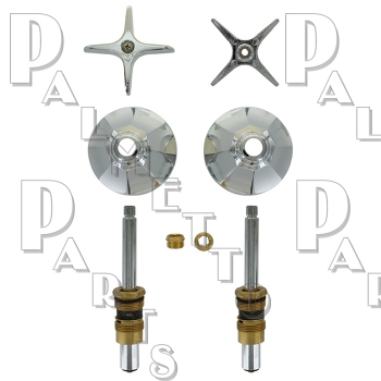 Crane-Repcal* Cross Handle 2 Valve Tub &amp; Shower Rebuild Kit