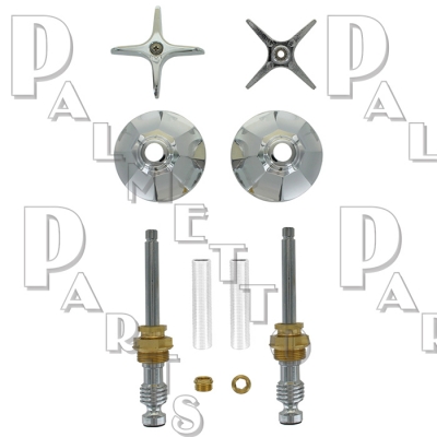 Crane-Repcal* Cross Handle 2 Valve Tub & Shower Rebuild Kit