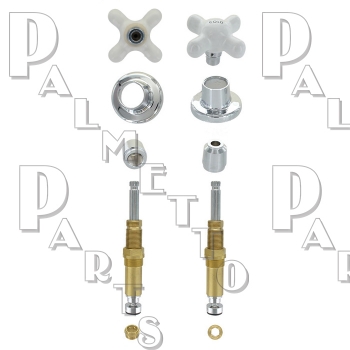 Crane-Repcal* Porcelain Cross Handle 2 Valve Rebuild Kit