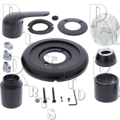Universal Tub/Shower Trim Kit for Delta in Matte Black