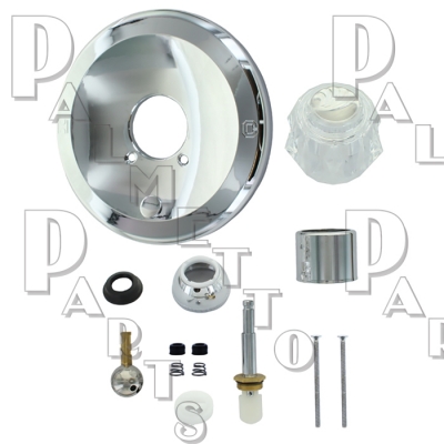 Delta* Replacement Acrylic Knob Kit W/Push Button Diverter