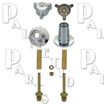 Royal Brass* 2 Valve Tub &amp; Shower Rebuild Kit W/ 1 Piece Trim