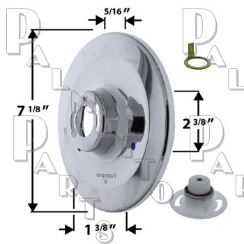 Tempress* Escutcheon fits Gerber, Central Brass, Phoenix, Grohe