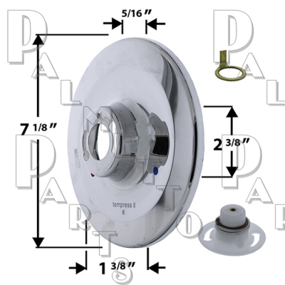 Tempress* Escutcheon fits Gerber, Central Brass, Phoenix, Grohe