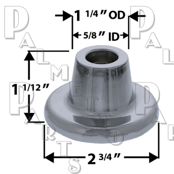 Universal Escutcheon 5/8x24T Fits Am Br, Briggs, Milw, RB, &amp; UB