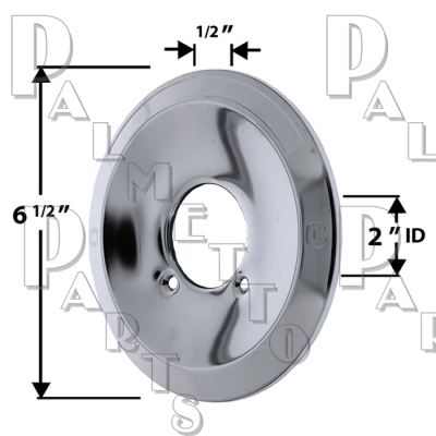 Valley* Polished Brass Escutcheon (Chrome is Shown)