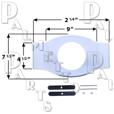 Single Lever Remodeling Plate -Chrome