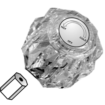 B&amp;K Press Bal Acrylic Knob Handle