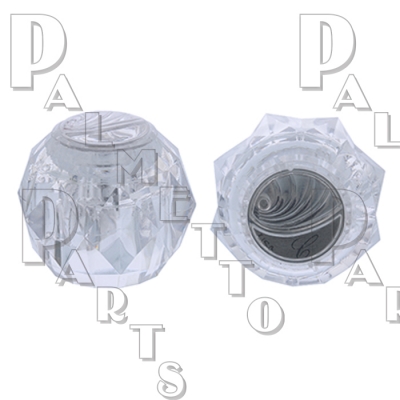 Pair DE 2-Hdl Lavatory Crystal Handles