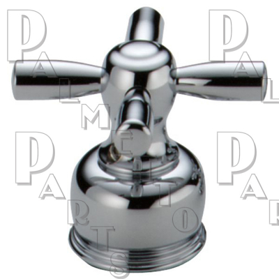 DE Medium Metal Cross Handles -Chrome