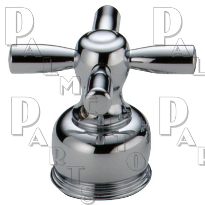 DE Medium Metal Cross Diverter Handle -Chrome