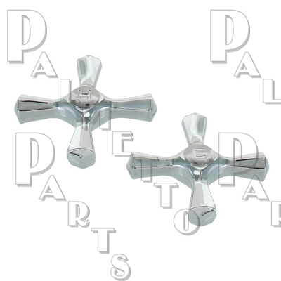 Gerber* Cross Tub Handles -Pair Hot & Cold