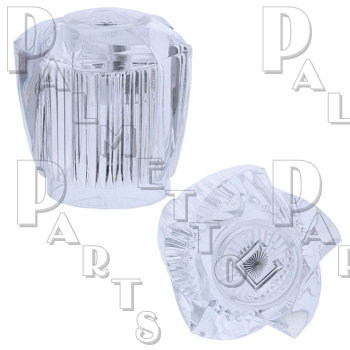 Pair Clear Fit-All Acrylic Tub &amp; Shower Handles