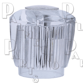 Pair Clear Fit-All Acrylic Tub &amp; Shower Diverter Handle