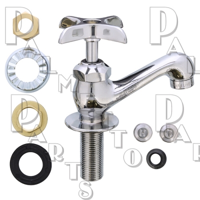 Heavy Duty Single Basin Faucet W/ H, C, & P Index