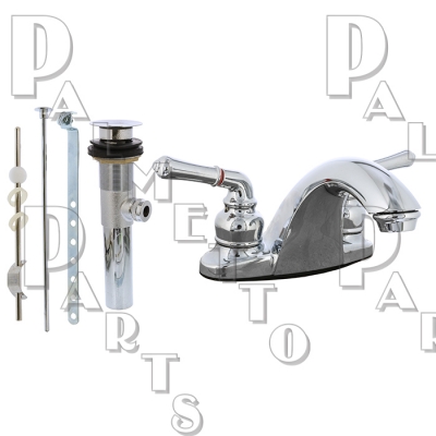 Deco Lavatory Faucet W/Pop Up -Chrome