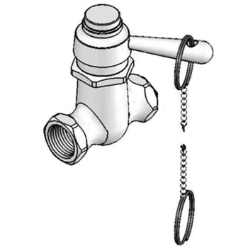 Self-Closing Shower Valve -Heavy Duty -1/2&quot; FIP