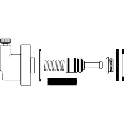 Bradley Washfountain Foot Valve Repair Kit - Pre January 2003