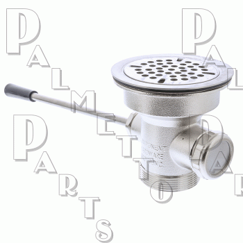 Lever Waste Assembly 3.5&quot; x Dual 2&quot; &amp; 1-1/2&quot; Outlet