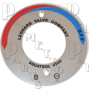 Leonard 5450 DIAL PLATE FOR 4855- 4500 AQUATROL