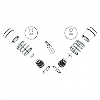Speakman Activation Button Assemblies (2 Hot &amp; Cold)