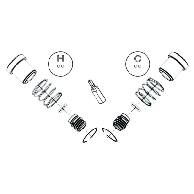 Speakman Activation Button Assemblies (2 Hot & Cold)